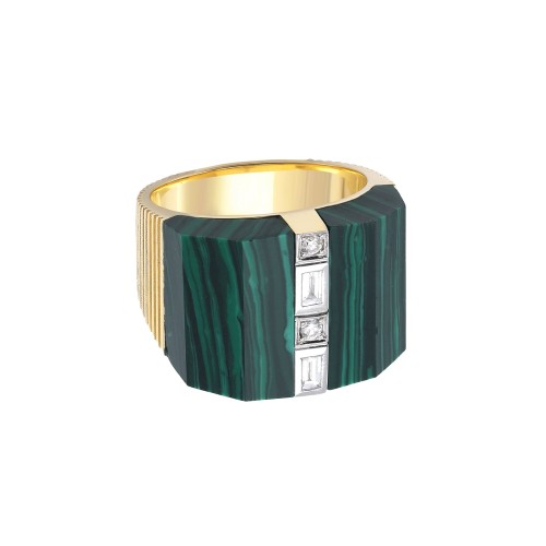 La Linea Malachite Ring