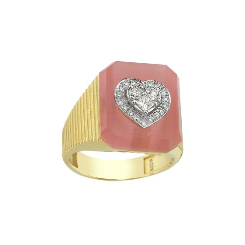 La Linea Cat Eye Love Ring