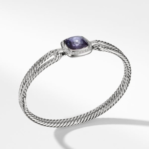 Bracelet with Hematine and and Diamonds